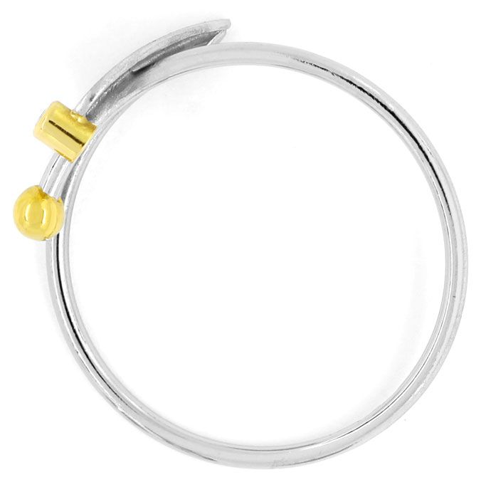 Foto 4 - Design-Schmuckset Platin Ring und Ohrstecker Brillanten, R9019