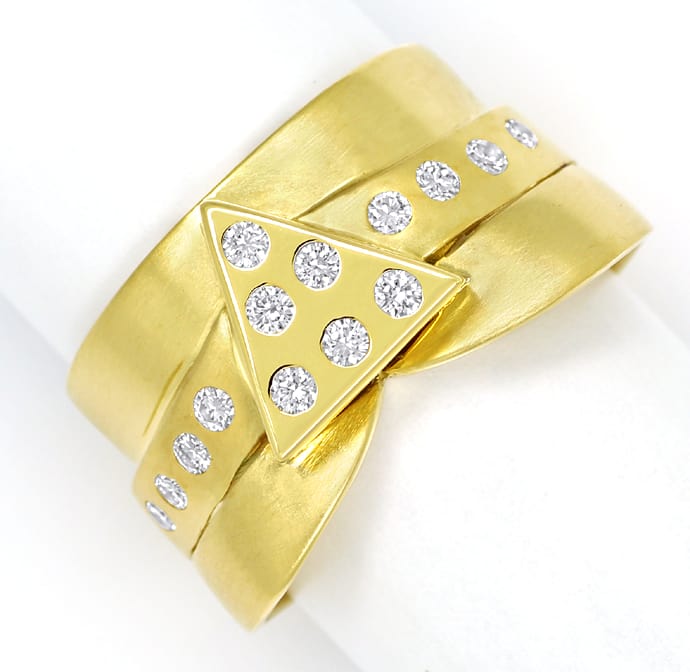 Foto 2 - Design Herz Ring mit lupenreinen Brillanten in Gelbgold, S1672