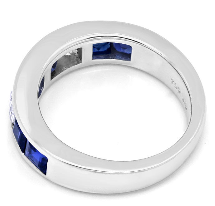 Foto 3 - Allianz Ring mit Brillanten und 2ct Spitzen Safiren 18K, S9522