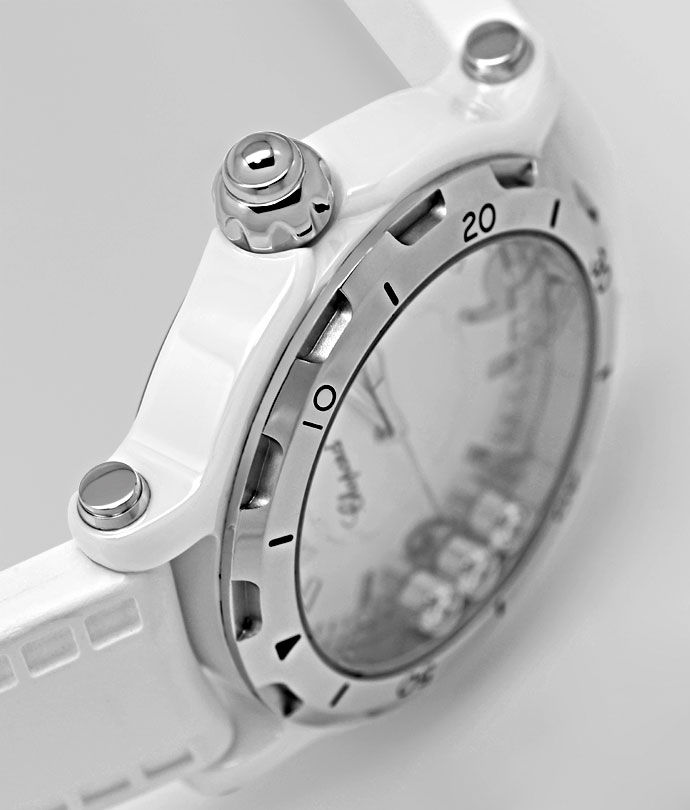 Foto 5 - Ceramic Weiss Chopard Happy Sport Limitiert Armband Uhr, U2454